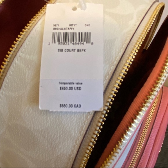 🔖 Coach Backpack - NWT - Picture 9 of 11